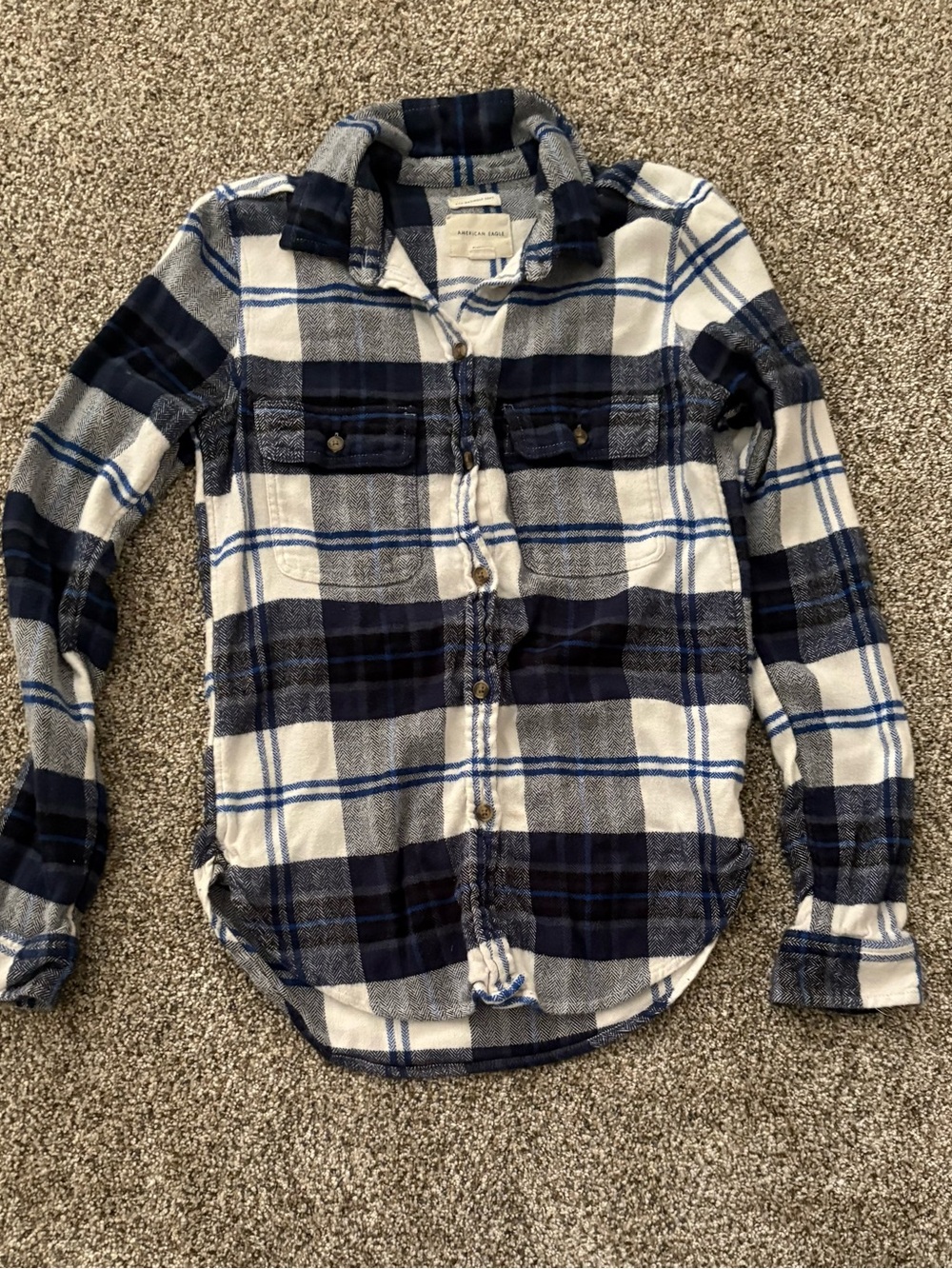 Lot of 15 American Eagle Outfitters Flannels Plaid Button-Down Shirts - Picture 7 of 16